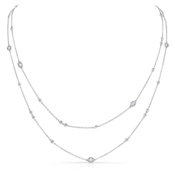 Uneek Diamond Chain Necklace Brummitt Jewelry Design Studio LLC Raleigh, NC