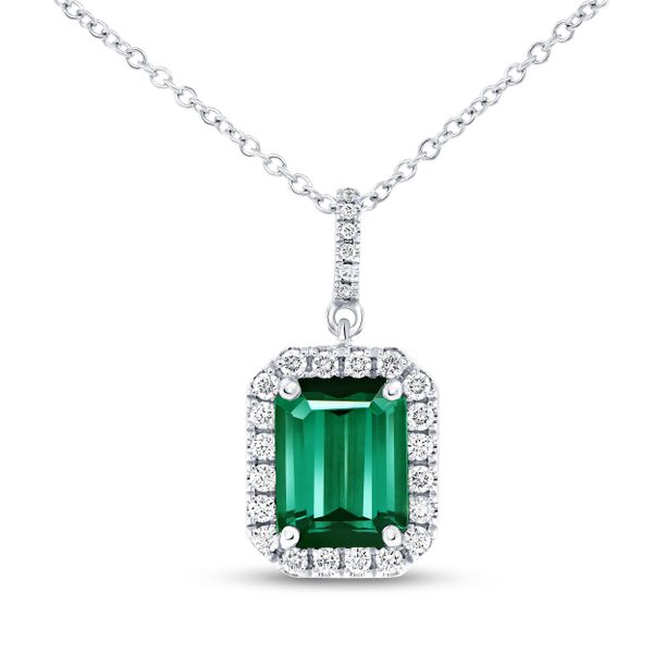 Uneek Precious Octagon Green Tourmaline Pendant Pickens Jewelers, Inc. Atlanta, GA