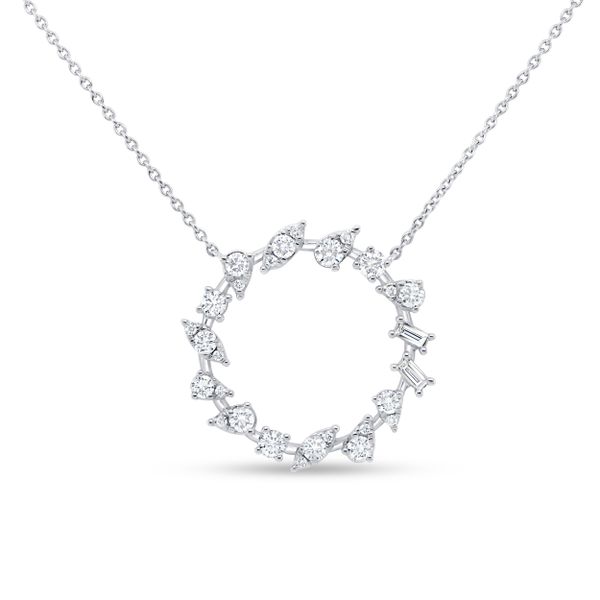 Uneek Medallion Botania Flores Floral Diamond Pendant Brummitt Jewelry Design Studio LLC Raleigh, NC