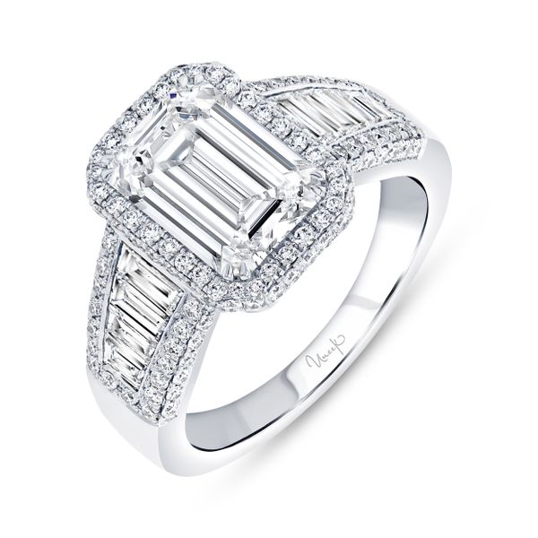Uneek Signature Emerald Cut Diamond Engagement Ring Pickens Jewelers, Inc. Atlanta, GA