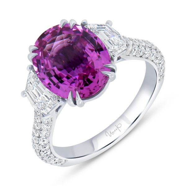 Uneek Precious Oval Pink Sapphire Engagement Pickens Jewelers, Inc. Atlanta, GA