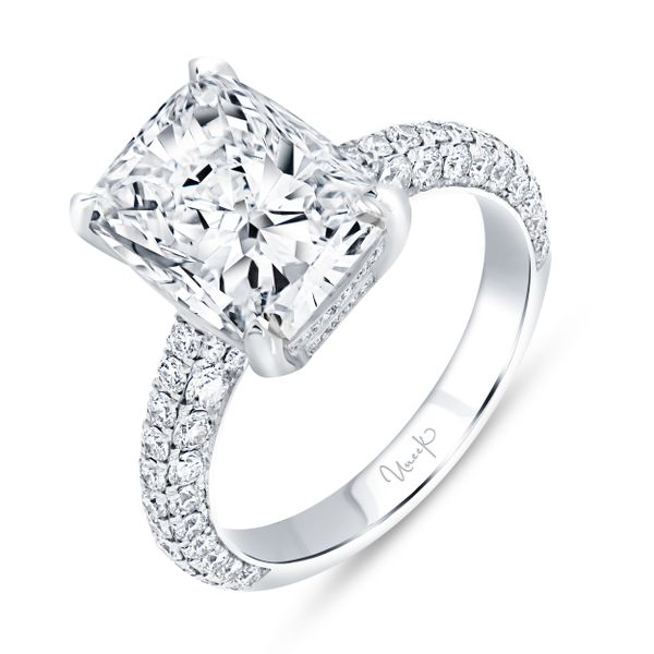 Uneek Signature Straight Diamond Engagement Ring Mystique Jewelers Alexandria, VA