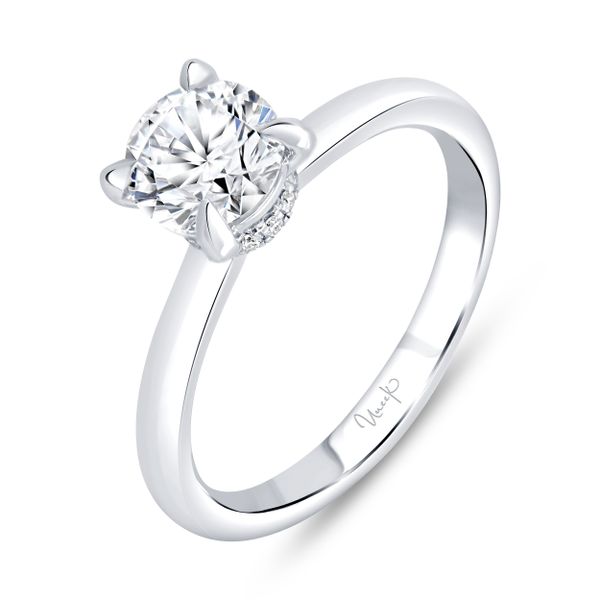 Uneek Timeless Round Diamond Engagement Brummitt Jewelry Design Studio LLC Raleigh, NC