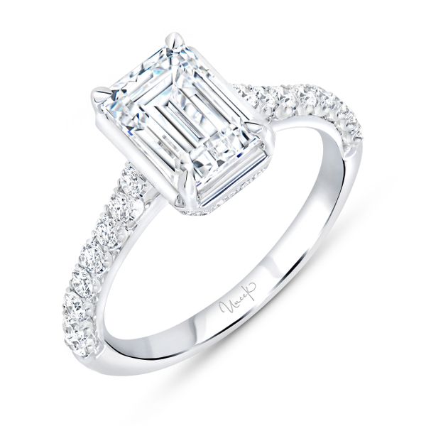 Uneek Emerald Cut Diamond Engagement Ring Pickens Jewelers, Inc. Atlanta, GA