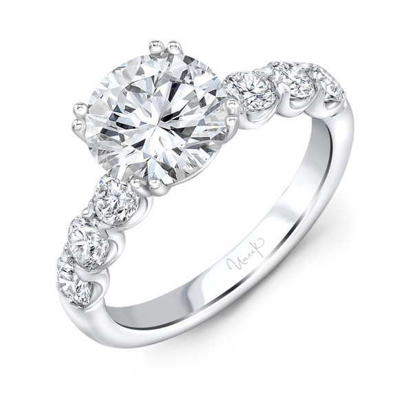 Uneek Round Diamond Engagement Ring Mystique Jewelers Alexandria, VA