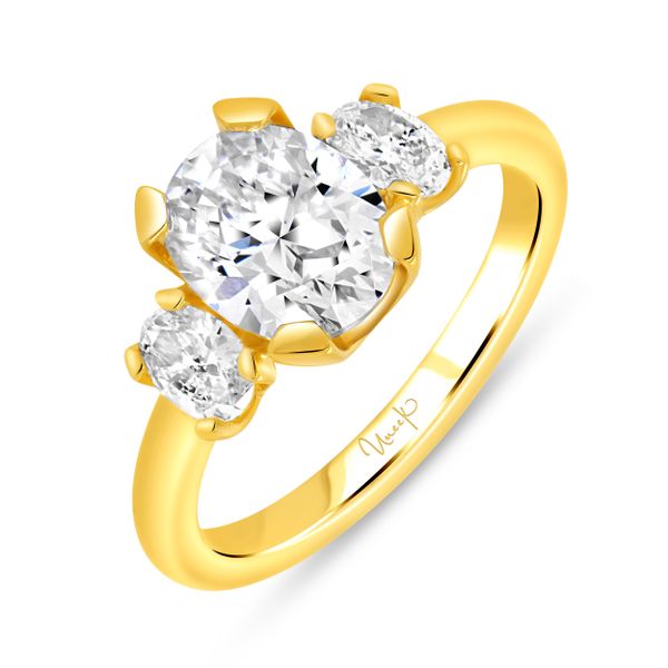 Uneek Oval Diamond Engagement Ring Parris Jewelers Hattiesburg, MS