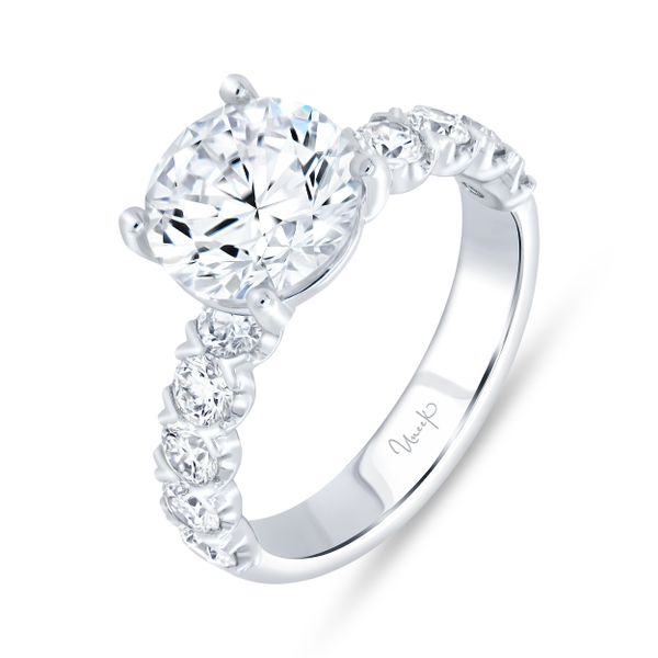 Uneek Timeless Straight Diamond Engagement Ring Brummitt Jewelry Design Studio LLC Raleigh, NC