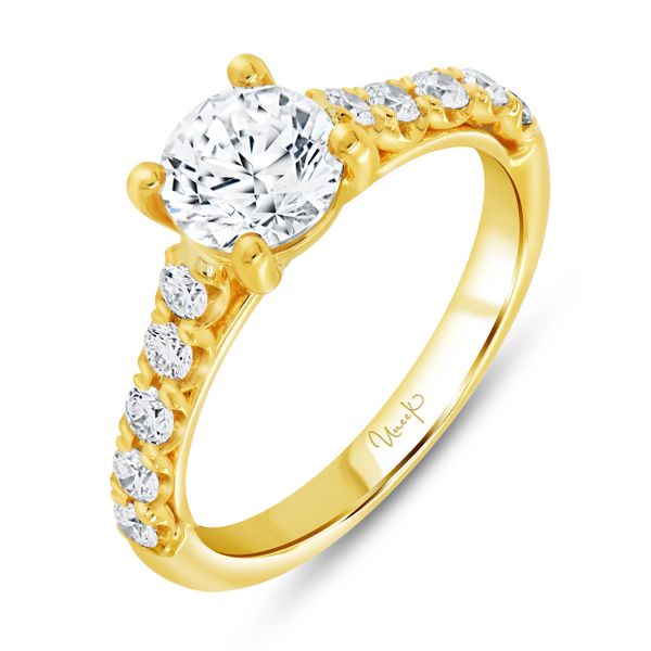 Uneek Timeless Round Diamond Engagement Pickens Jewelers, Inc. Atlanta, GA