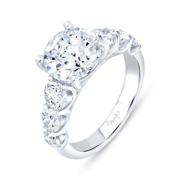 Uneek Timeless Straight Diamond Engagement Ring Brummitt Jewelry Design Studio LLC Raleigh, NC
