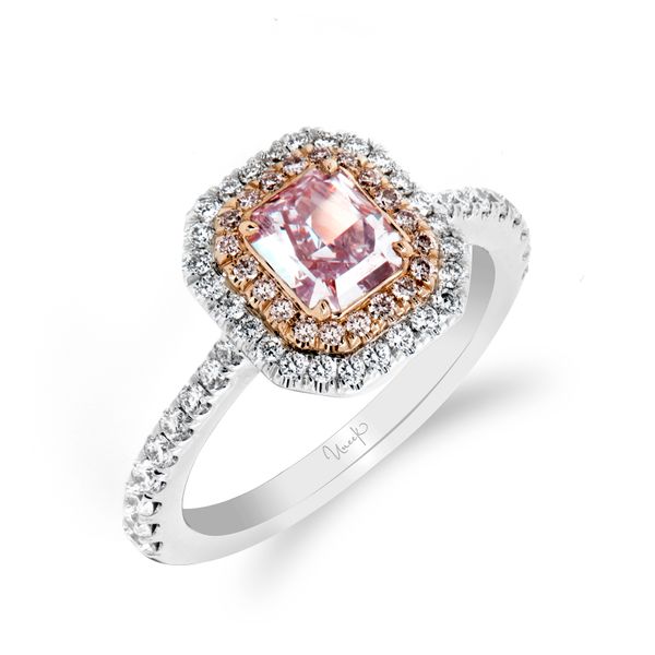 Uneek Radiant Pink Diamond Engagement Ring Pickens Jewelers, Inc. Atlanta, GA