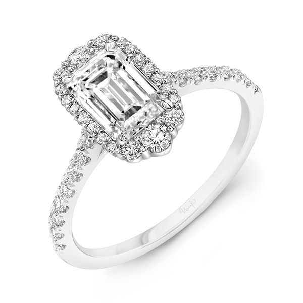 Uneek Emerald Cut Diamond Engagement Ring Brummitt Jewelry Design Studio LLC Raleigh, NC