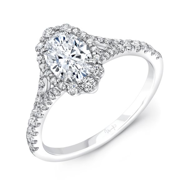 Uneek Oval Diamond Engagement Ring Mystique Jewelers Alexandria, VA