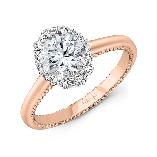 Uneek Round Diamond Engagement Ring Brummitt Jewelry Design Studio LLC Raleigh, NC