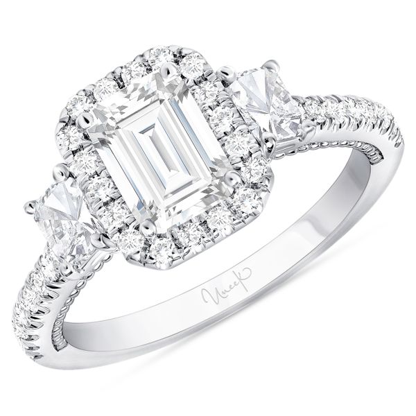Uneek Us Collection Radiant Diamond Engagement Ring Mystique Jewelers Alexandria, VA