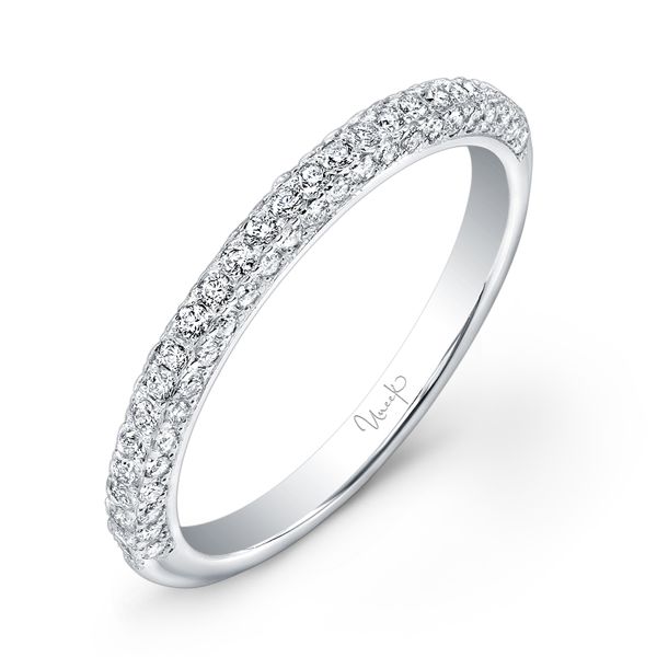 Uneek Three-Sided Diamond Wedding Band Pickens Jewelers, Inc. Atlanta, GA