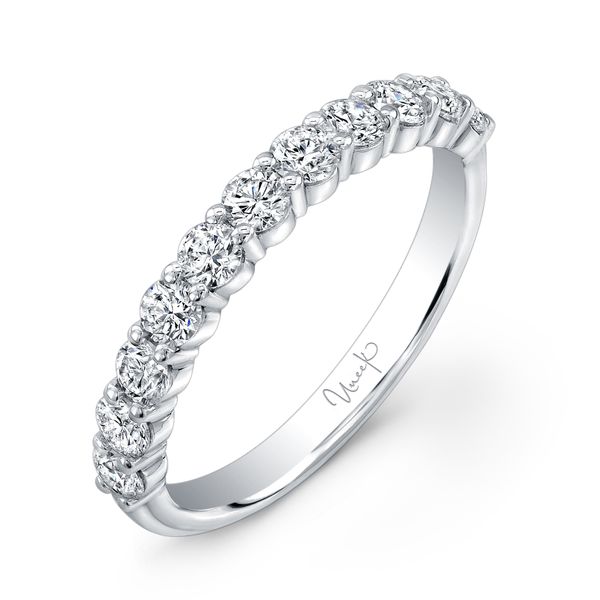 Uneek 11-Diamond Shared-Prong Wedding Band with Scalloped Edges Javeri Jewelers Inc Frisco, TX