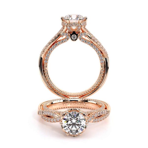 COUTURE-0451R-14K ROSE GOLD ROUND The Diamond Ring Co San Jose, CA