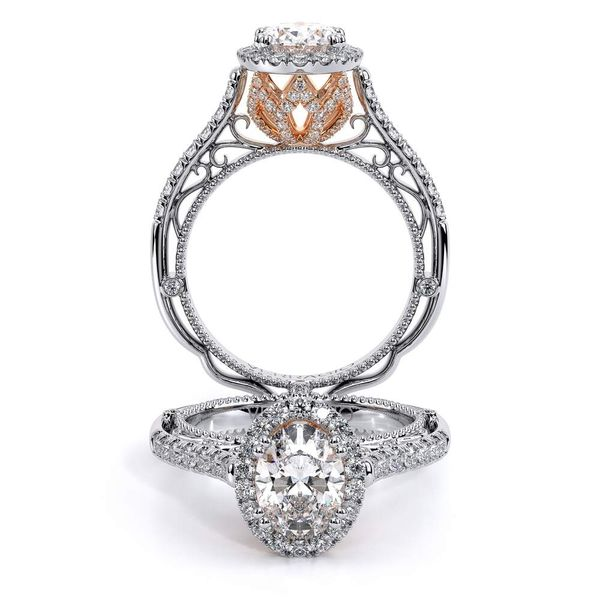 1.40CTW Verragio Two Toned Rose Gold Round Brilliant Diamond Halo Engagement  Ring | Wholesale Diamond Engagement Rings Tampa FL Save Thousands over  Brilliant Earth(Open to Public)