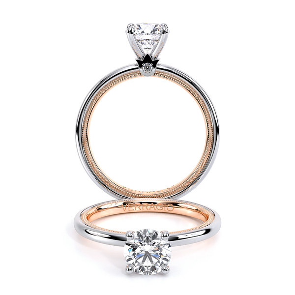 TRADITION-120R4-S-18K TWO TONE ROUND The Diamond Ring Co San Jose, CA