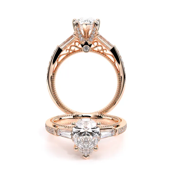 Venetian-5085ps-14k Rose Gold Pear