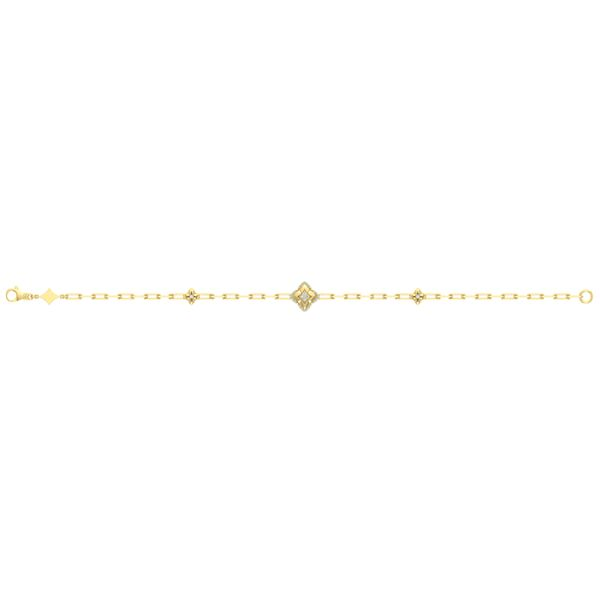 Vlora Diamond Vlora Star and Floral Link Bracelet VB60504 - Hayden Jewelers