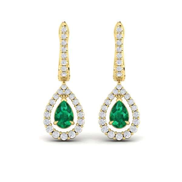 14K Yellow Gemstone Earrings Image 2 Harris Jeweler Troy, OH