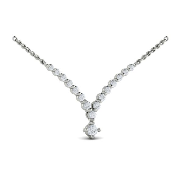5 Illusion-Set Graduated Diamond Accent Necklace for Women | Jennifer Meyer