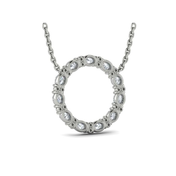 1/20 CT. T.W. Diamond Interlocking Circles Pendant in Sterling Silver |  Zales