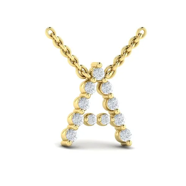 Diamond store alphabet pendant