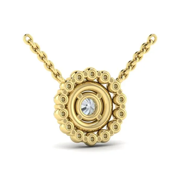 SKU: VP60389 Vlora Diamond Vlora Star Floral Pendant Necklace