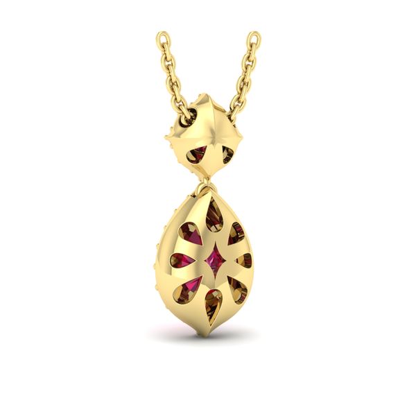 14K Yellow Gemstone Pendant Image 3 Harris Jeweler Troy, OH