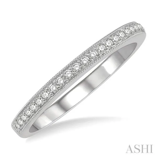 1/6 ctw Round Cut Diamond Wedding Band in 14K White Gold similar item image