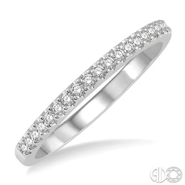 1/6 Ctw Round Cut Diamond Wedding Band in 14K White Gold similar item image