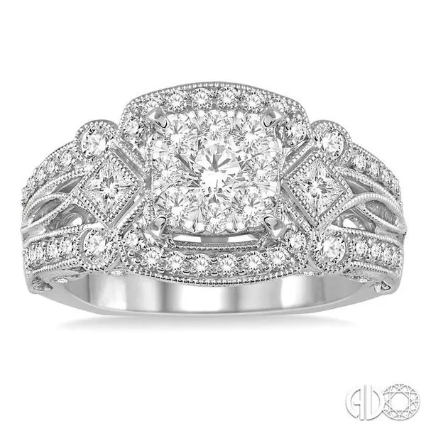 Ashi 1 1/5 Ctw Diamond Lovebright Vintage Inspired