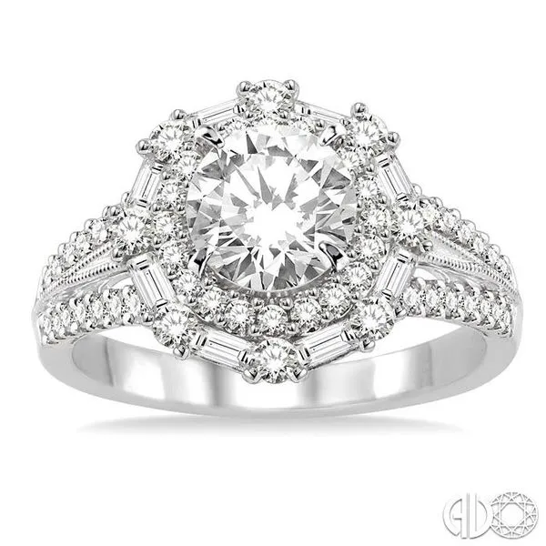 Solitaire Engagement Ring Embellished With a Four Prong Signature Head