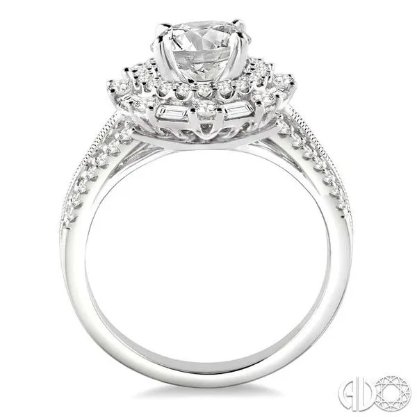 Solitaire Engagement Ring Embellished With a Four Prong Signature Head