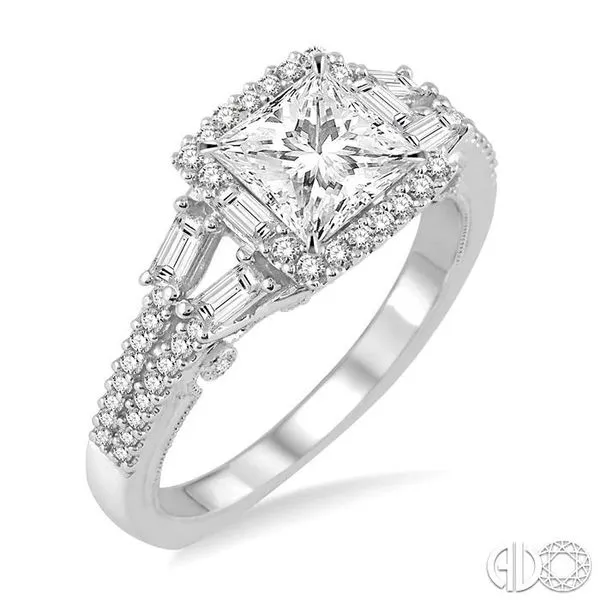 1/2 Ctw Diamond Semi-Mount Engagement Ring in 14K White Gold similar item image