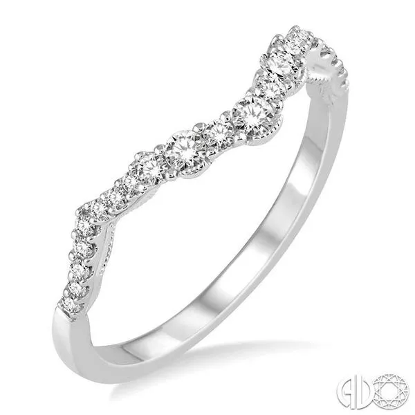 1/3 Ctw Round Cut Diamond Wedding Band in 14K White Gold similar item image