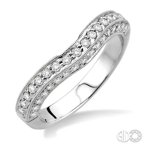 3/8 Ctw Diamond Matching Wedding Band in 14K White Gold