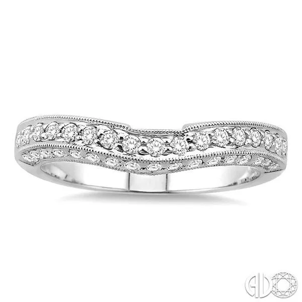 3/8 Ctw Diamond Matching Wedding Band in 14K White Gold