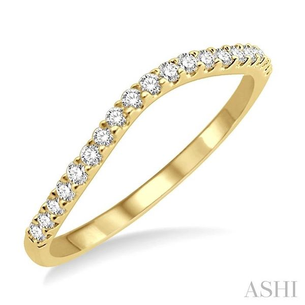1/5 Ctw Round Diamond Wedding Band for Her in 14K Yellow Gold Grogan Jewelers Florence, AL