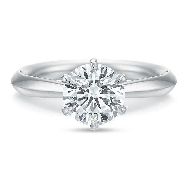 Solitaire Court Profile Rings Low Profile Solitaire Engagement Ring 2CT Oval Flush Stacking Low