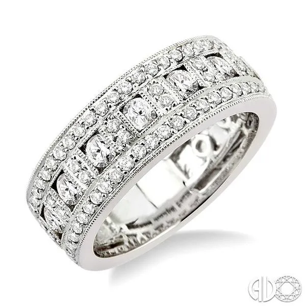 1 1/4 Ctw Diamond Fashion Ring in 18K White Gold