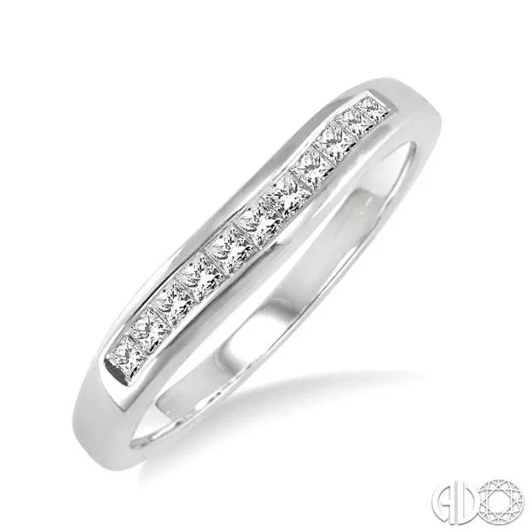 1/4 Ctw Princess Cut Diamond Matching Wedding Band in 14K...