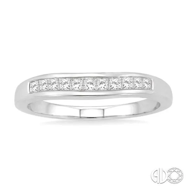 1/4 Ctw Princess Cut Diamond Matching Wedding Band in 14K...