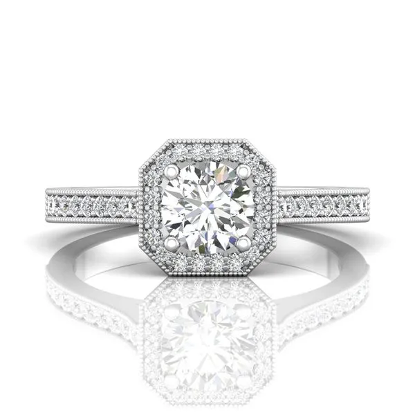 14K White Gold Engagement Ring similar item image