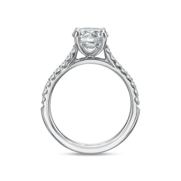 FlushFit Comfort Fit Semi Mount Engagement Ring Image 3 Grogan Jewelers Florence, AL