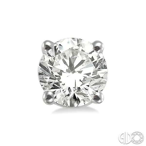 3/4 Ctw Round Cut Diamond Stud Earrings in 14K White Gold
