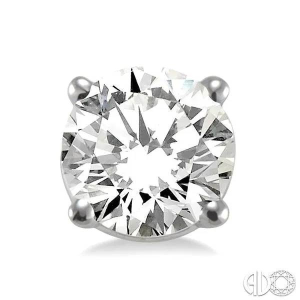 1 1/2 Ctw Round Cut Diamond Stud Earrings in 14K White Gold