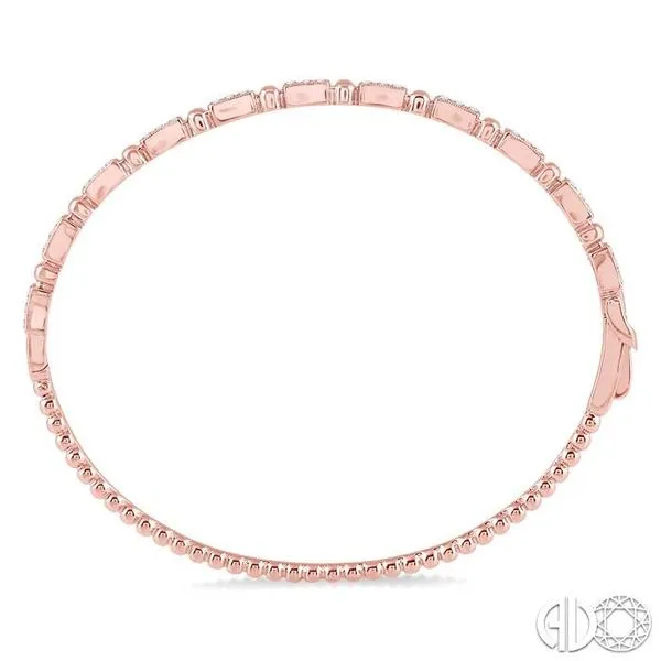 1/2 Ctw Box Link Round Cut Stackable Diamond Bangle in 14...